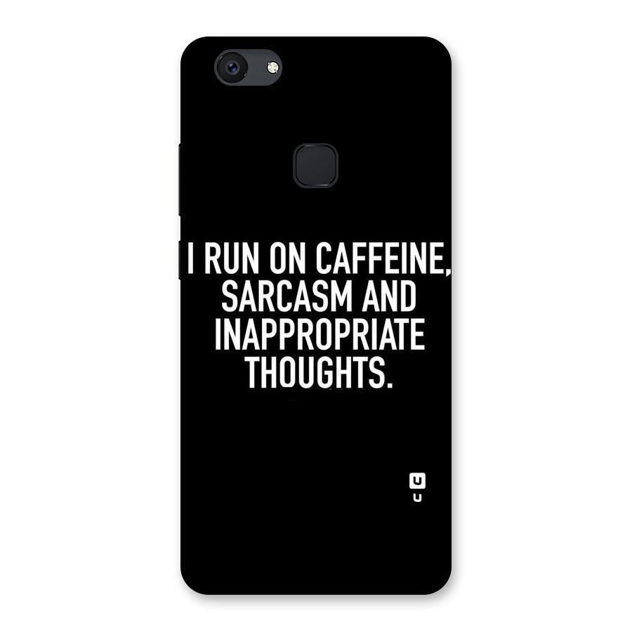 Sarcasm And Caffeine Back Case for Vivo V7 Plus