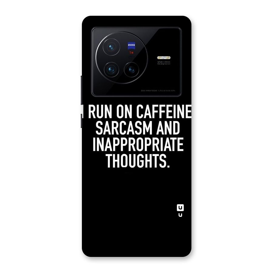 Sarcasm And Caffeine Back Case for Vivo X80
