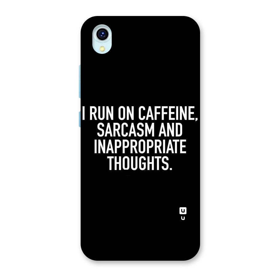 Sarcasm And Caffeine Back Case for Vivo Y1s