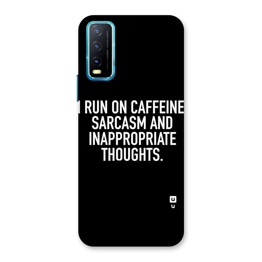 Sarcasm And Caffeine Back Case for Vivo Y20A