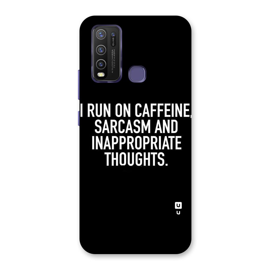 Sarcasm And Caffeine Back Case for Vivo Y30