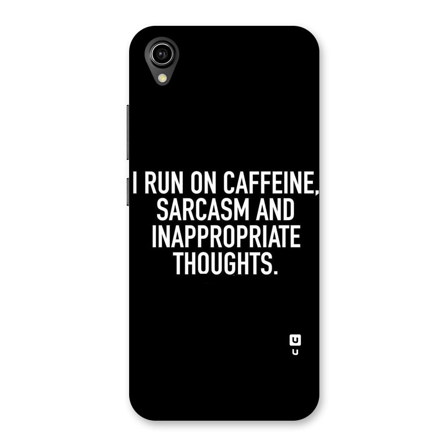 Sarcasm And Caffeine Back Case for Vivo Y90