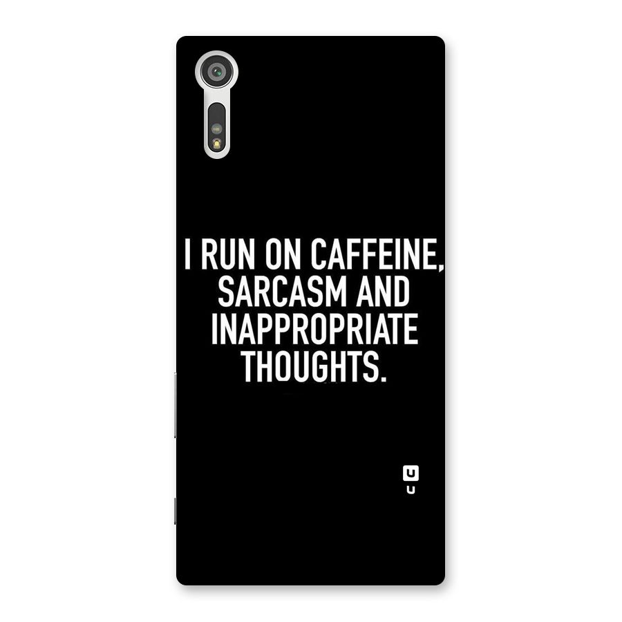 Sarcasm And Caffeine Back Case for Xperia XZ