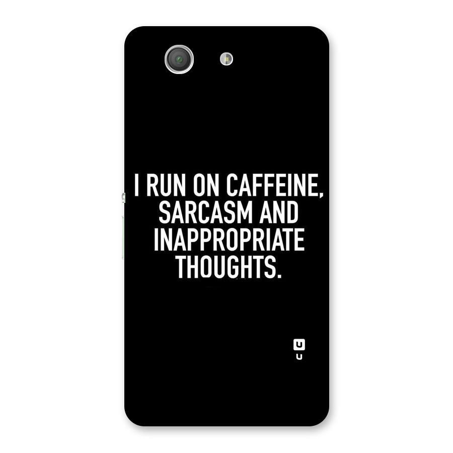 Sarcasm And Caffeine Back Case for Xperia Z3 Compact