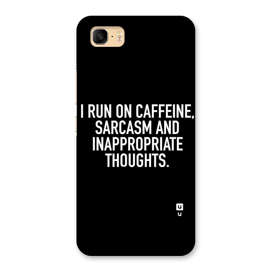 Sarcasm And Caffeine Back Case for Zenfone 3s Max