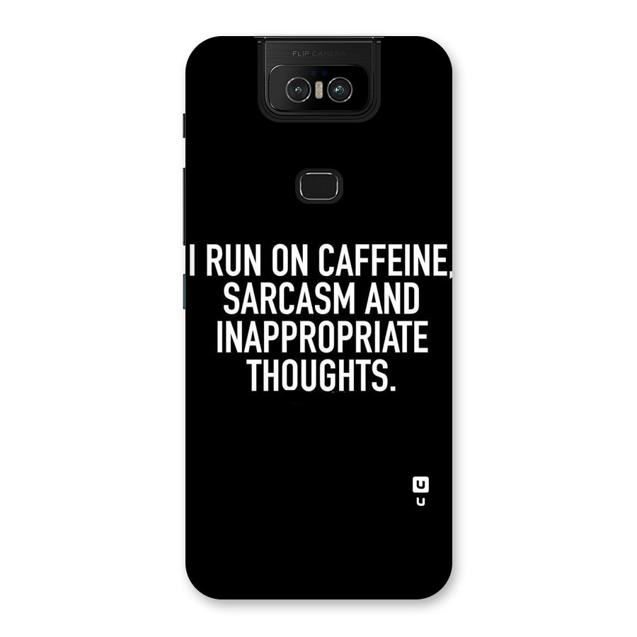 Sarcasm And Caffeine Back Case for Zenfone 6z