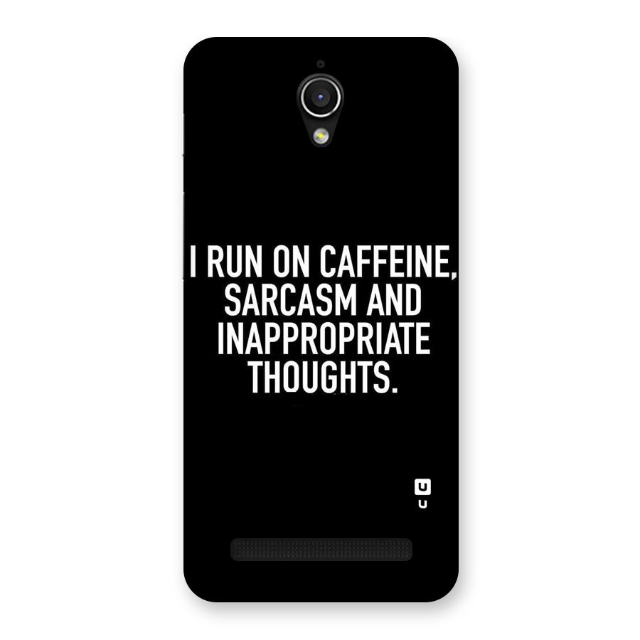 Sarcasm And Caffeine Back Case for Zenfone Go