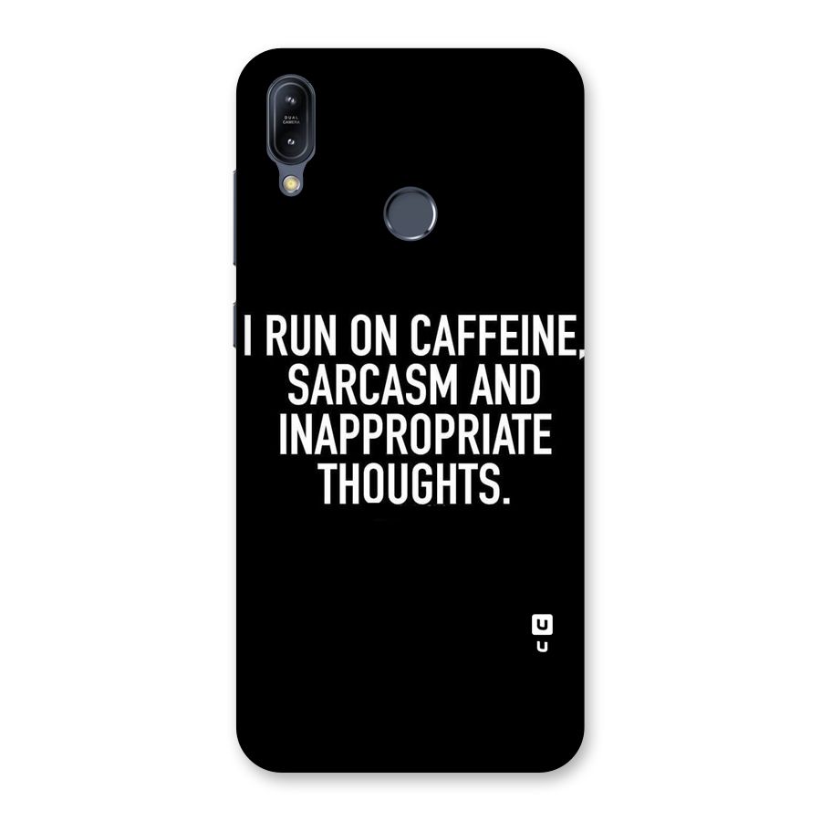 Sarcasm And Caffeine Back Case for Zenfone Max M2
