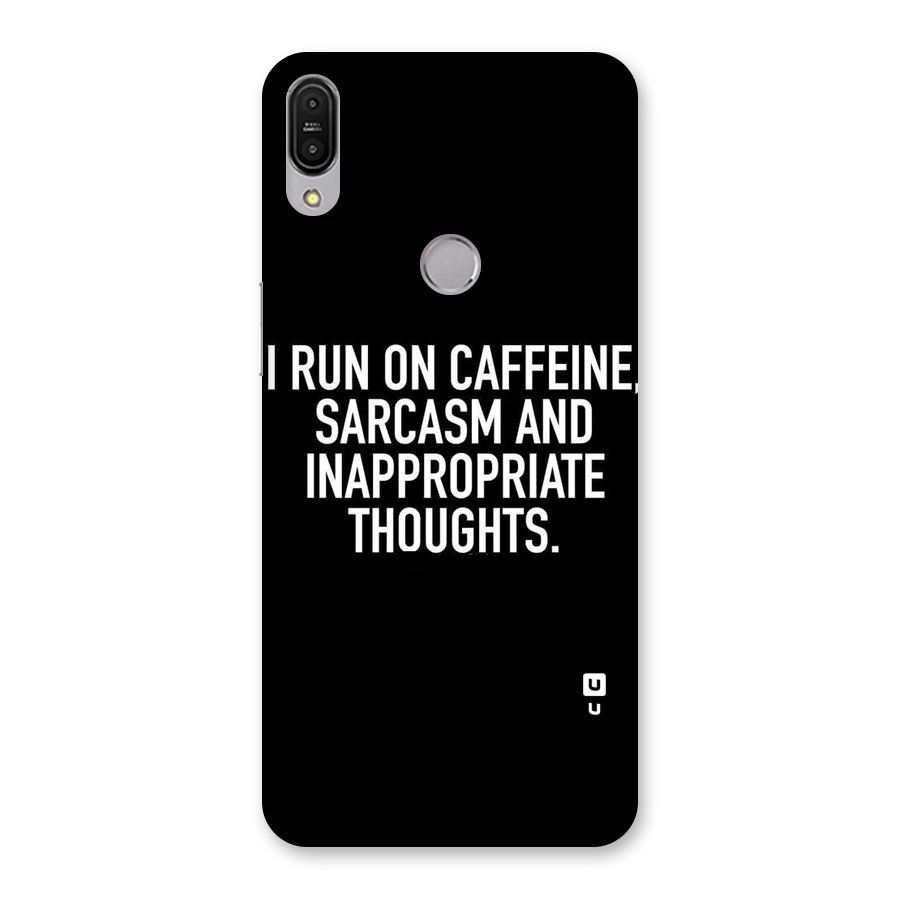 Sarcasm And Caffeine Back Case for Zenfone Max Pro M1