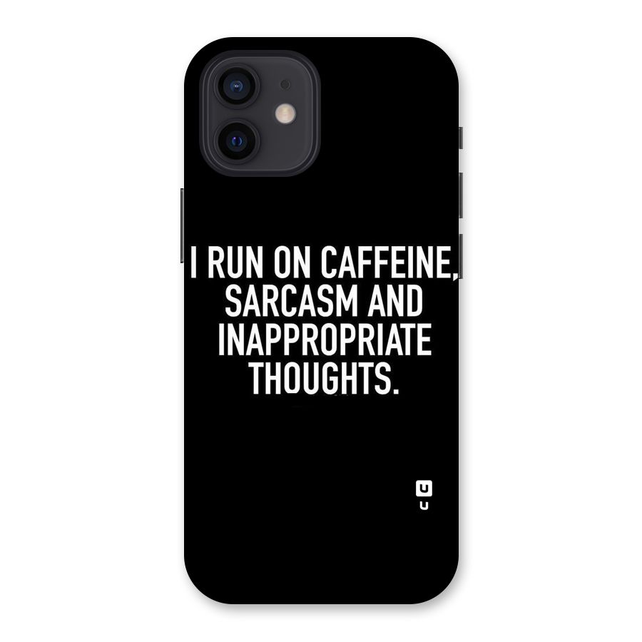 Sarcasm And Caffeine Back Case for iPhone 12