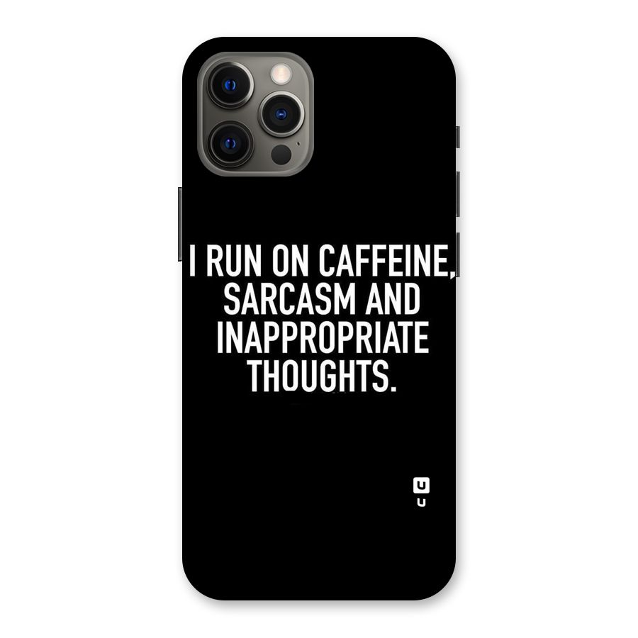 Sarcasm And Caffeine Back Case for iPhone 12 Pro Max