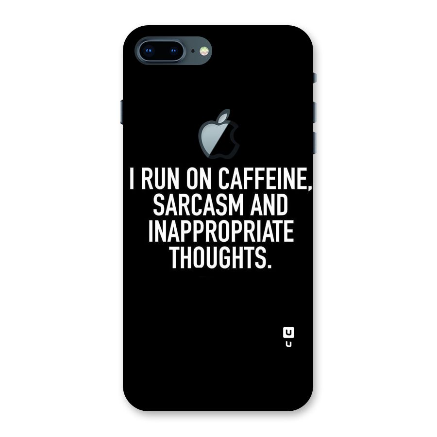 Sarcasm And Caffeine Back Case for iPhone 7 Plus Apple Cut