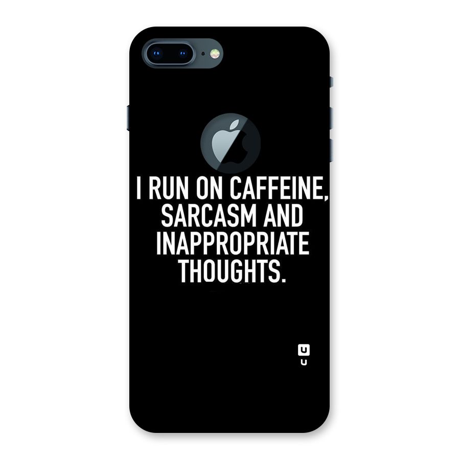 Sarcasm And Caffeine Back Case for iPhone 7 Plus Logo Cut