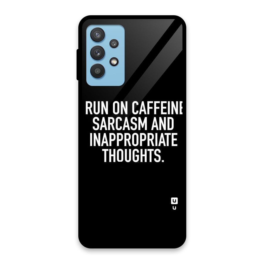 Sarcasm And Caffeine Glass Back Case for Galaxy M32 5G
