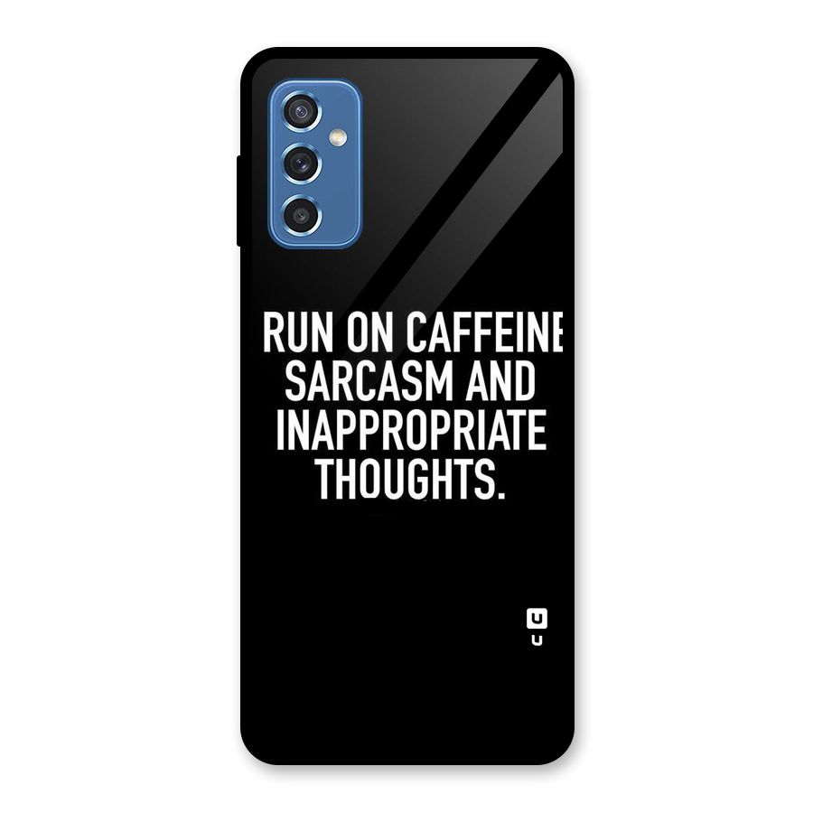 Sarcasm And Caffeine Glass Back Case for Galaxy M52 5G