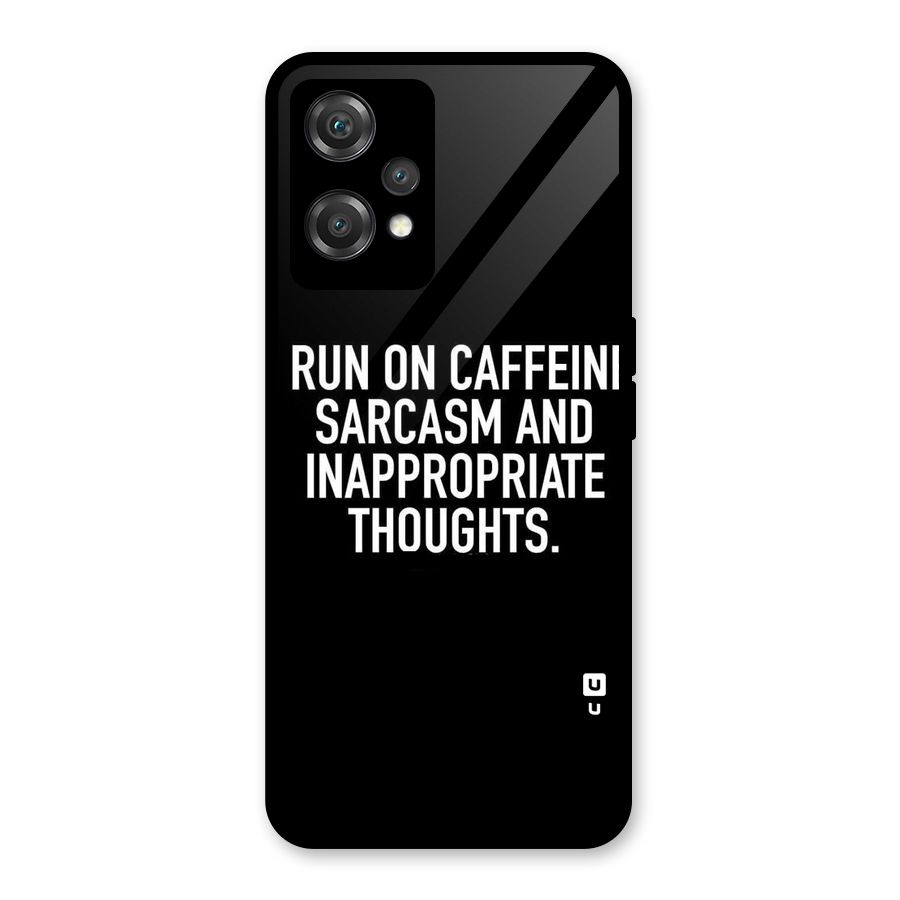 Sarcasm And Caffeine Glass Back Case for OnePlus Nord CE 2 Lite 5G