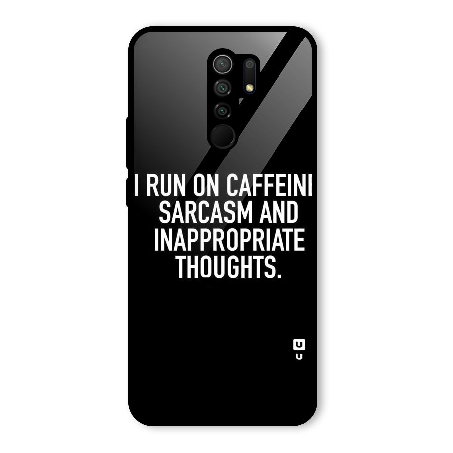 Sarcasm And Caffeine Glass Back Case for Poco M2