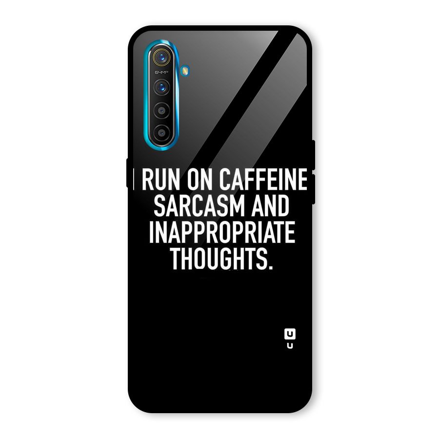 Sarcasm And Caffeine Glass Back Case for Realme X2
