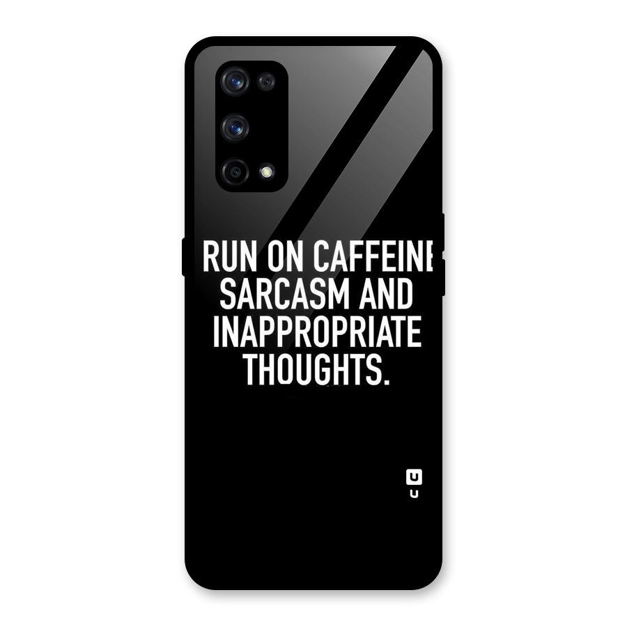 Sarcasm And Caffeine Glass Back Case for Realme X7 Pro