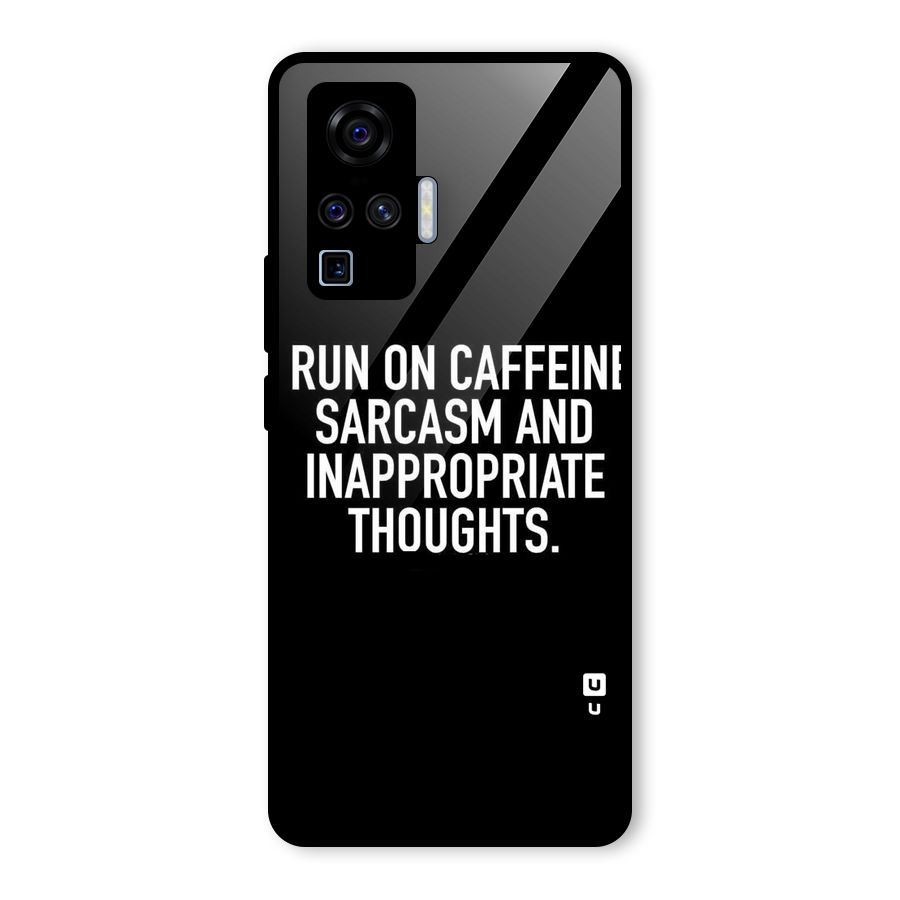 Sarcasm And Caffeine Glass Back Case for Vivo X50 Pro