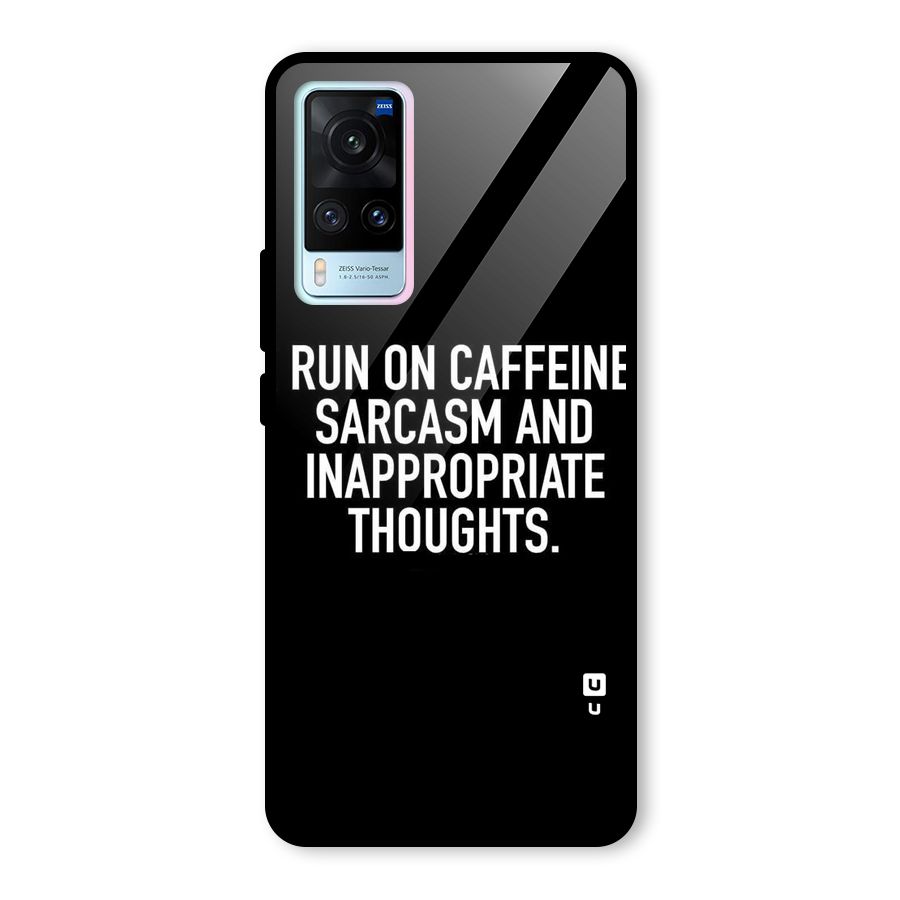 Sarcasm And Caffeine Glass Back Case for Vivo X60