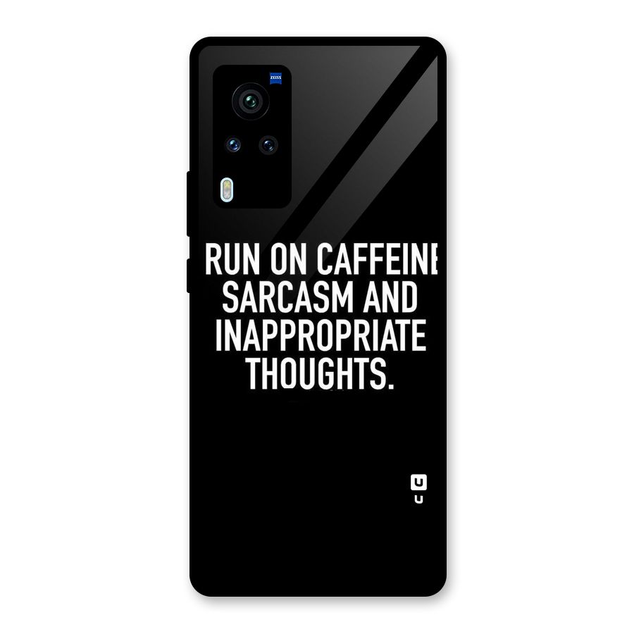 Sarcasm And Caffeine Glass Back Case for Vivo X60 Pro