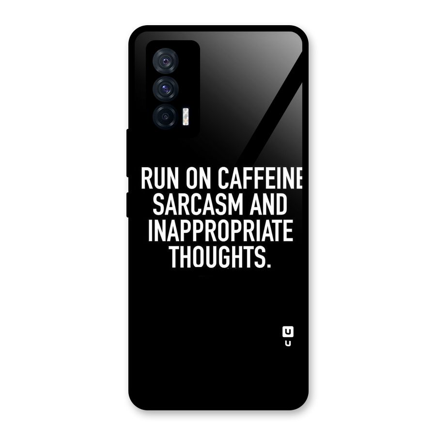 Sarcasm And Caffeine Glass Back Case for Vivo iQOO 7 5G