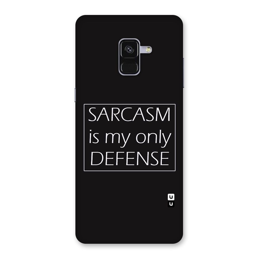 Sarcasm Defence Back Case for Galaxy A8 Plus