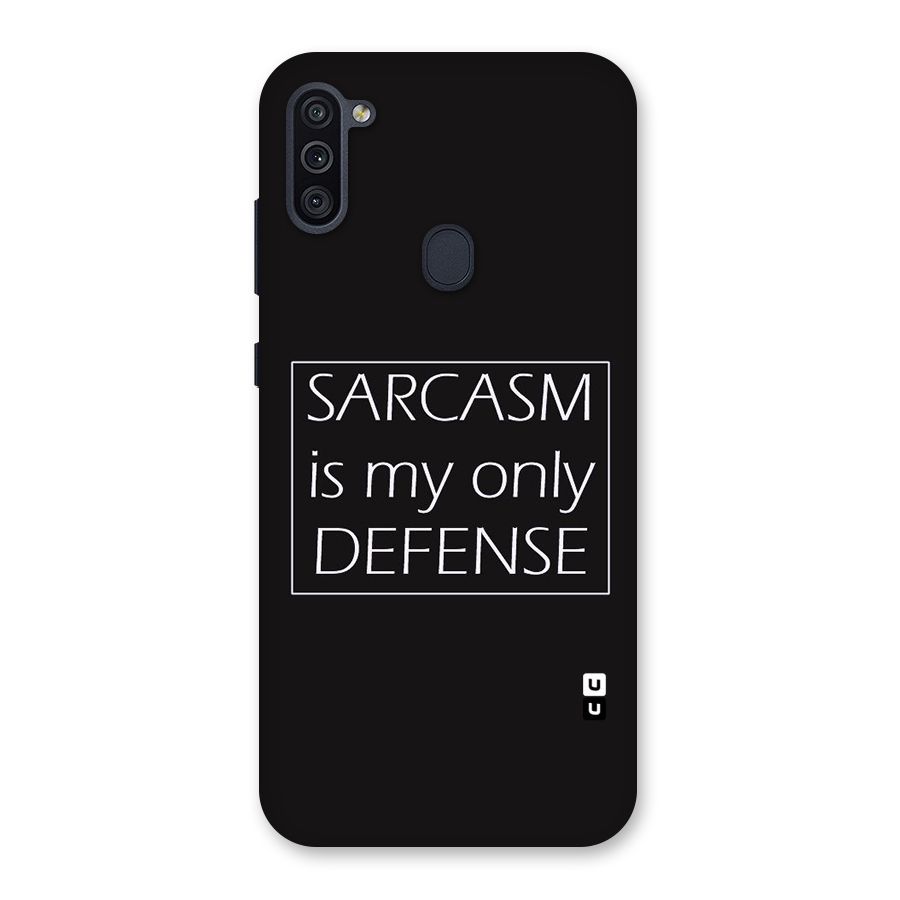 Sarcasm Defence Back Case for Galaxy M11
