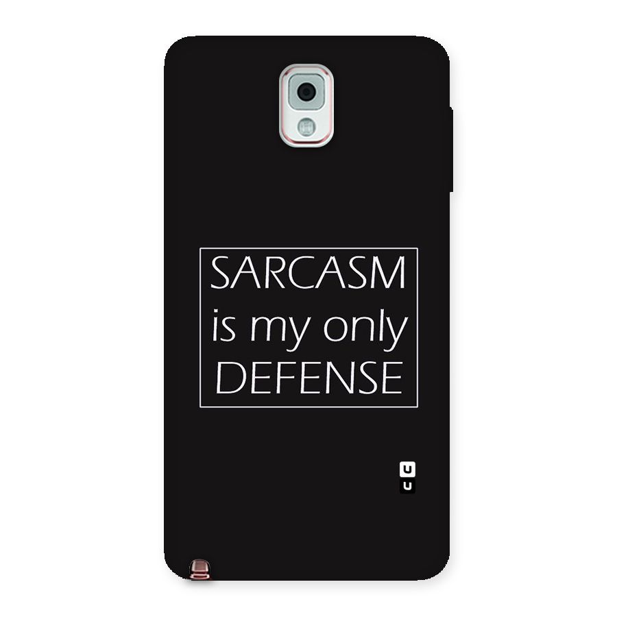 Sarcasm Defence Back Case for Galaxy Note 3