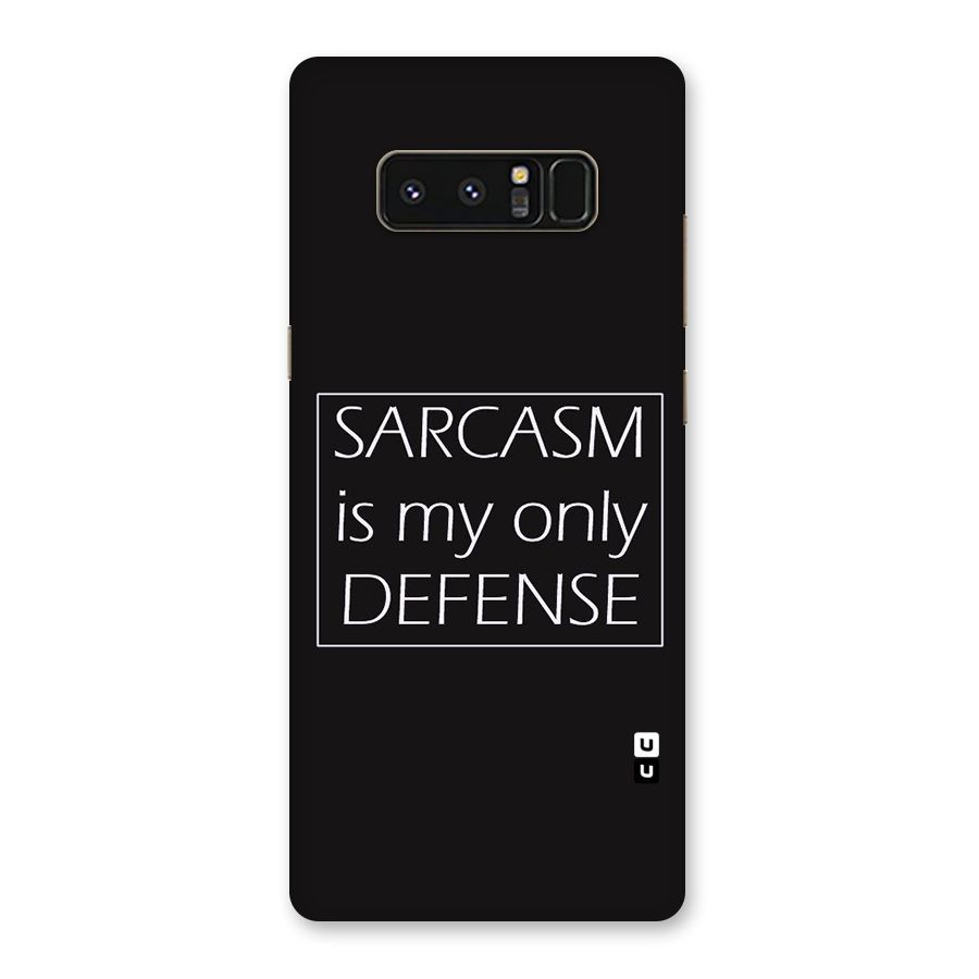 Sarcasm Defence Back Case for Galaxy Note 8