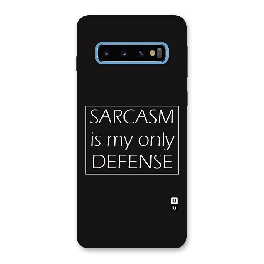 Sarcasm Defence Back Case for Galaxy S10