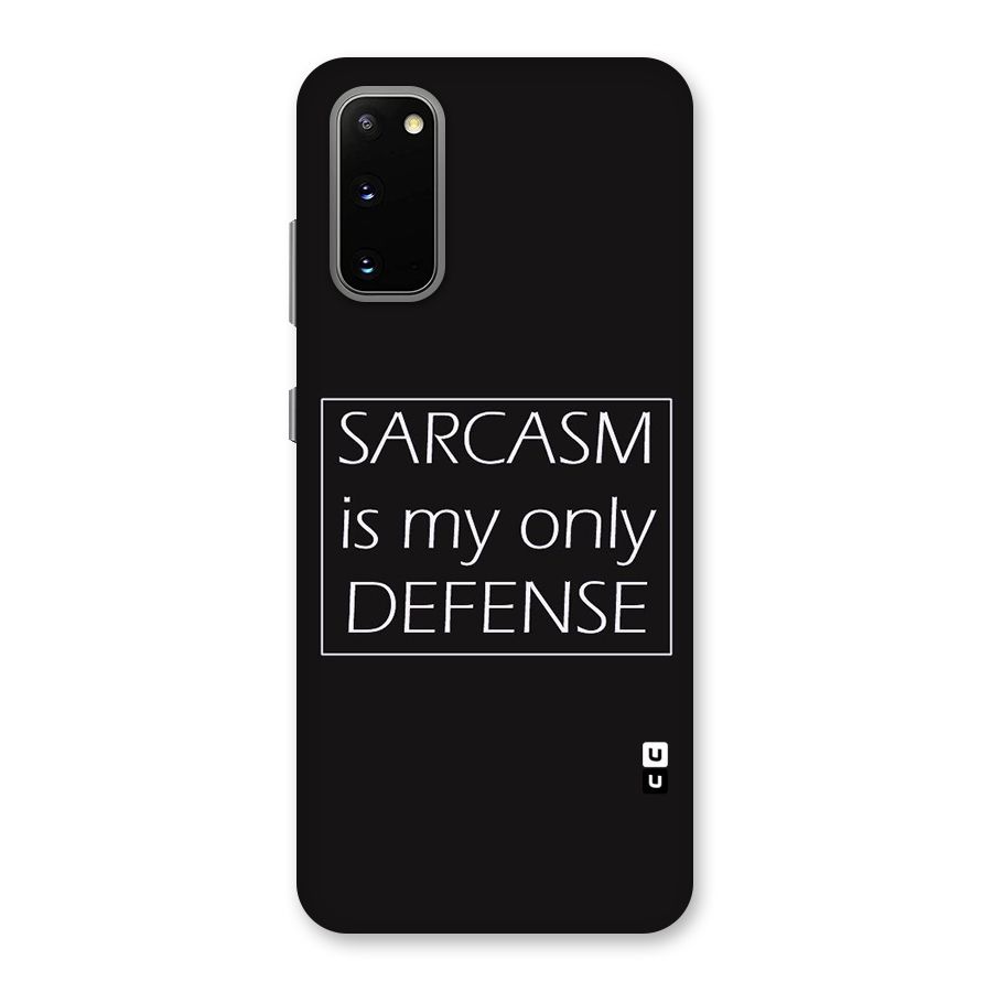 Sarcasm Defence Back Case for Galaxy S20