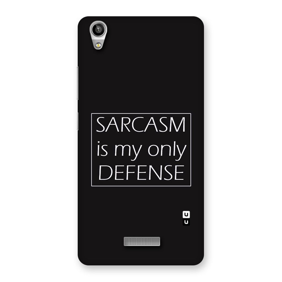 Sarcasm Defence Back Case for Lava-Pixel-V1