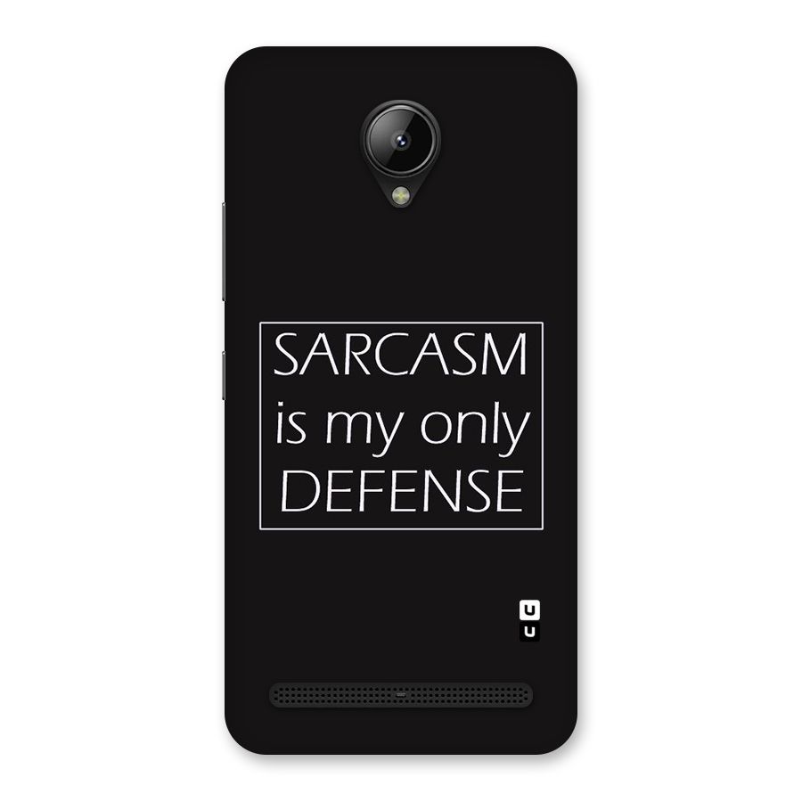 Sarcasm Defence Back Case for Lenovo C2