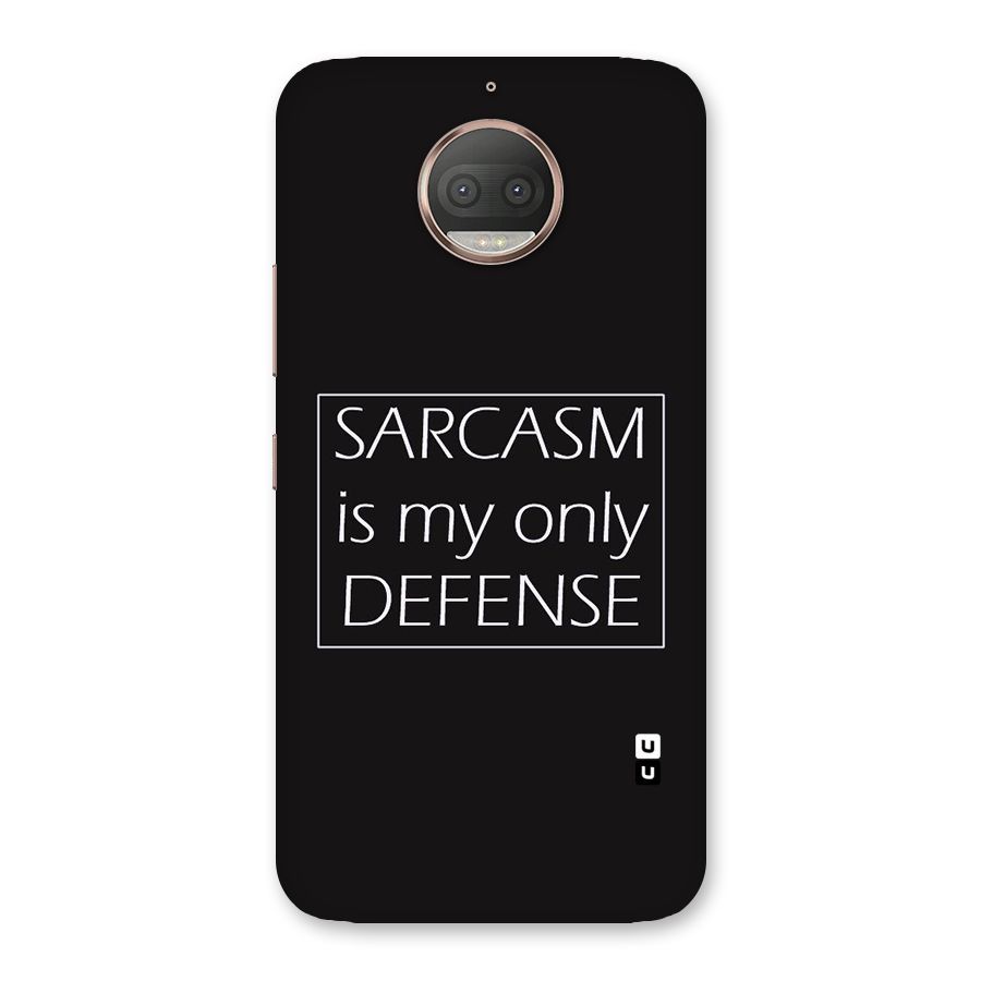 Sarcasm Defence Back Case for Moto G5s Plus