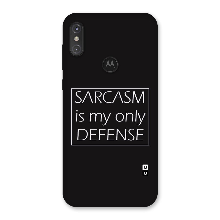 Sarcasm Defence Back Case for Motorola One Power