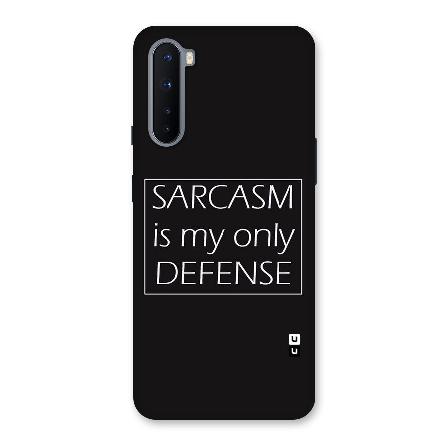 Sarcasm Defence Back Case for OnePlus Nord