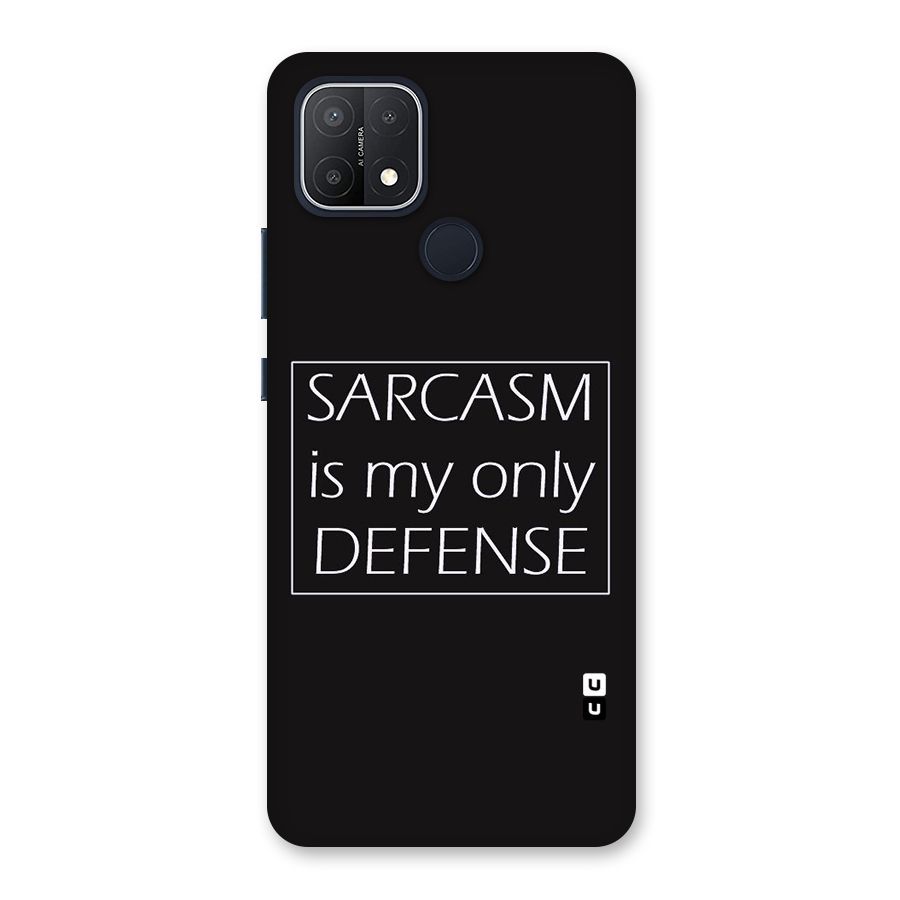 Sarcasm Defence Back Case for Oppo A15
