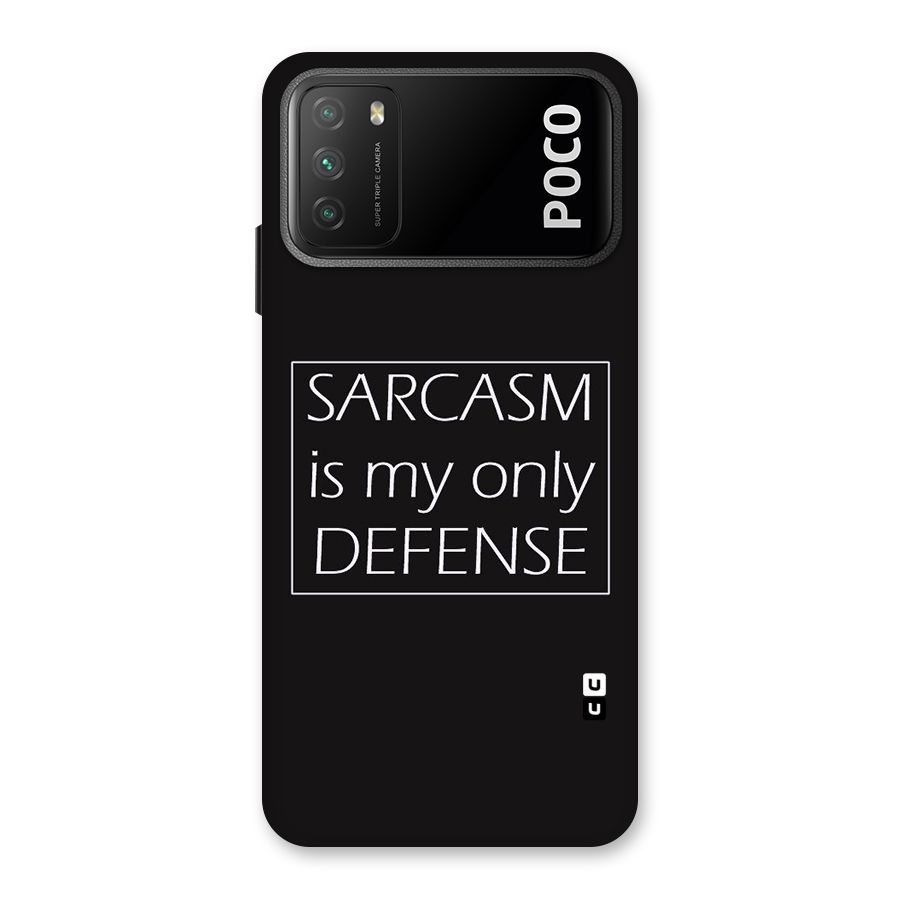 Sarcasm Defence Back Case for Poco M3