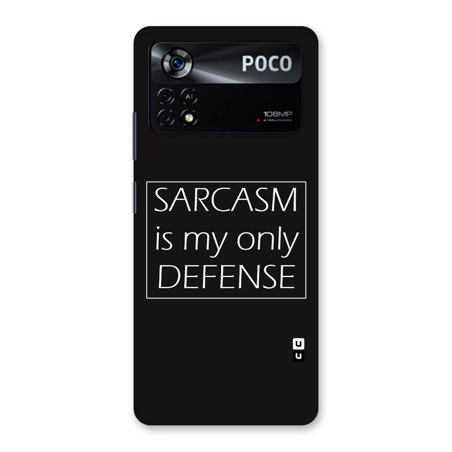 Sarcasm Defence Back Case for Poco X4 Pro 5G