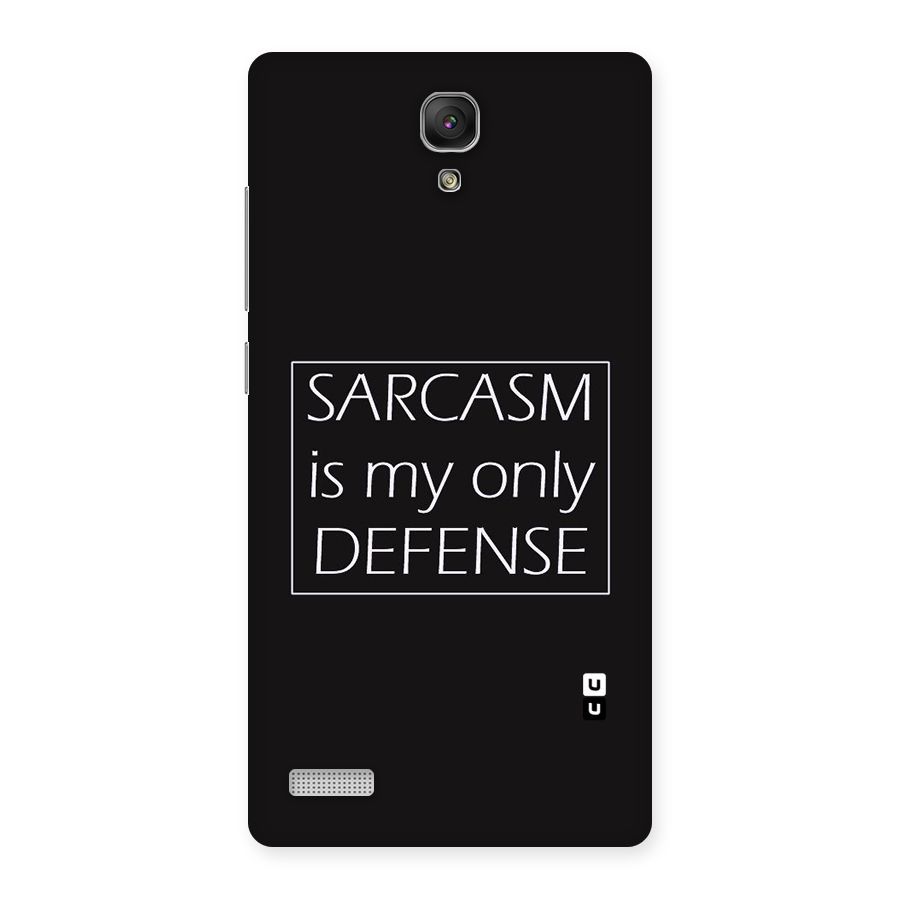 Sarcasm Defence Back Case for Redmi Note