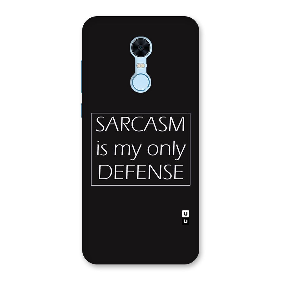 Sarcasm Defence Back Case for Redmi Note 5