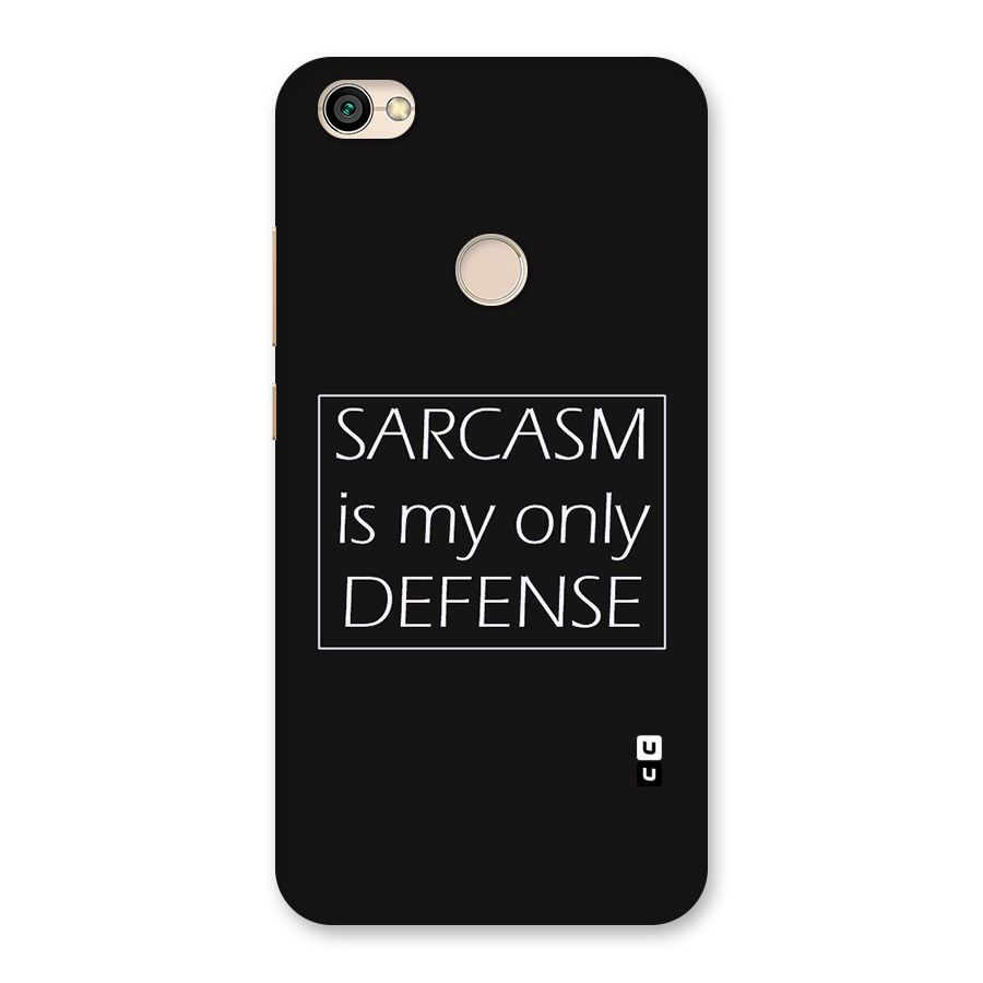 Sarcasm Defence Back Case for Redmi Y1 2017