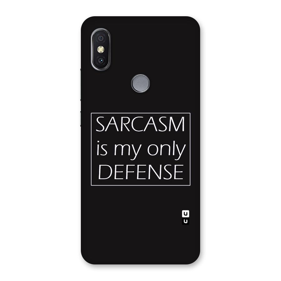 Sarcasm Defence Back Case for Redmi Y2