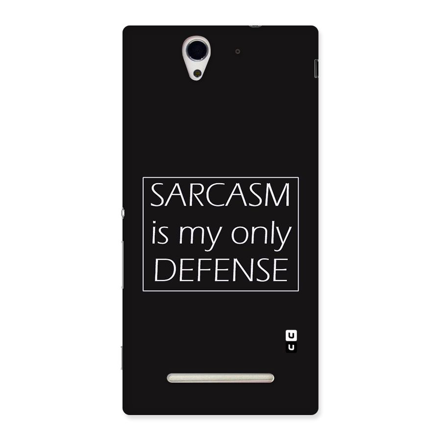 Sarcasm Defence Back Case for Sony Xperia C3