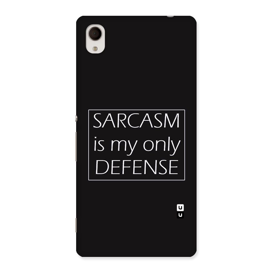 Sarcasm Defence Back Case for Sony Xperia M4