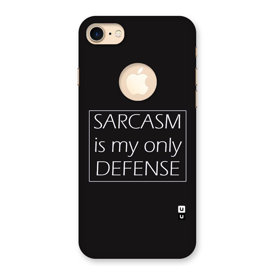 Sarcasm Defence Back Case for iPhone 7 Logo Cut