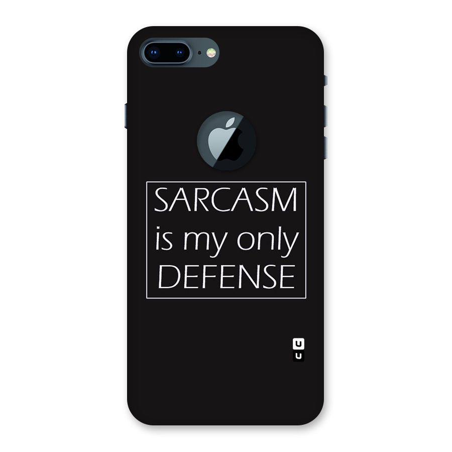 Sarcasm Defence Back Case for iPhone 7 Plus Logo Cut