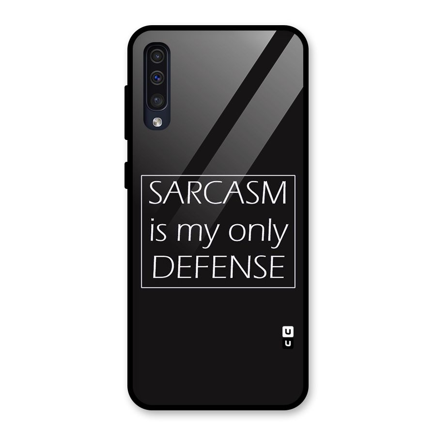 Sarcasm Defence Glass Back Case for Galaxy A30s
